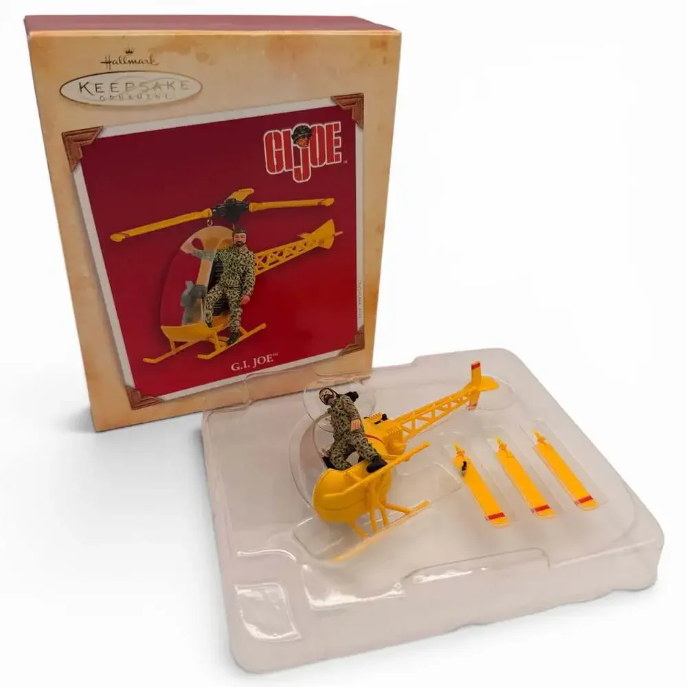 2004 Hallmark Keepsake G.I. Joe Christmas Ornament with Yellow Helicopter